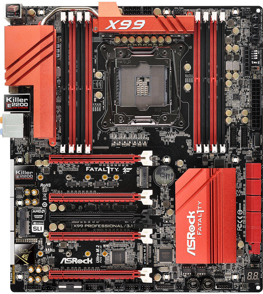 Asrock Fatal1ty X99 Professional/3.1 - Motherboard Specifications ...